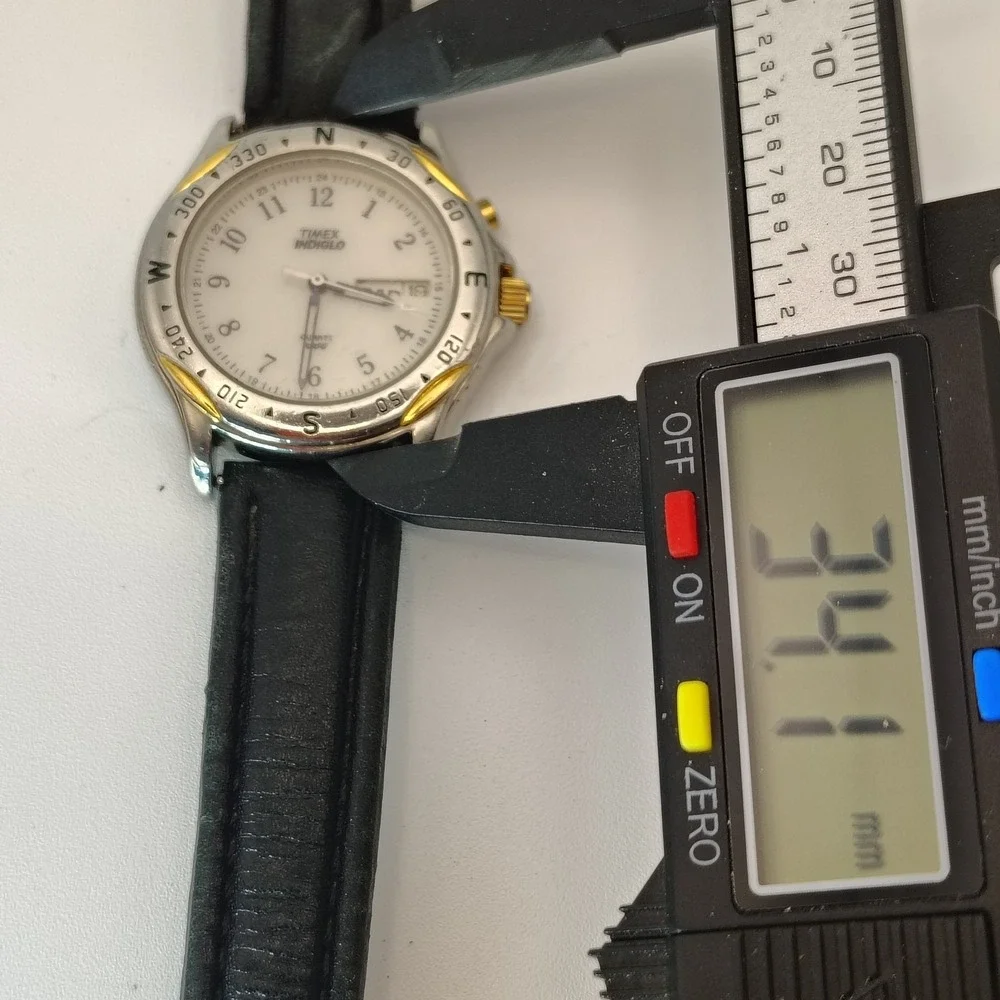 Vintage 1996 Timex Expedition 34mm‎ Mens Quarts Field Military Watch NO INDIGLO